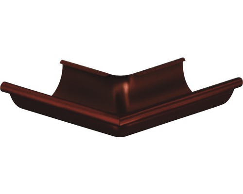 Angle extérieur PRECIT acier semi-circulaire 90° brun chocolat RAL 8017 DN 125 mm