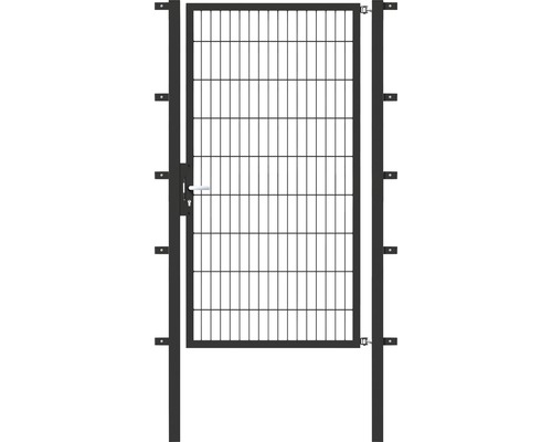 Portillon grillagé simple ALBERTS Flexo 100 x 180 cm y compris poteaux 6 x 6 cm anthracite