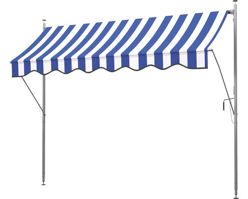 Store banne autoportant à rayures pour l''extérieur