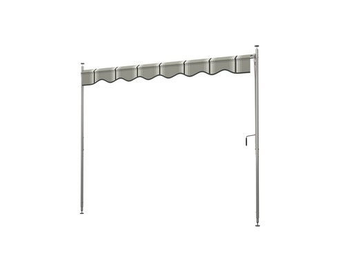 Store indépendant avec tissu de store rayé
