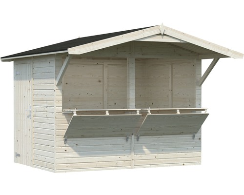 Holz Gartenhaus mit Verkaufsklappe