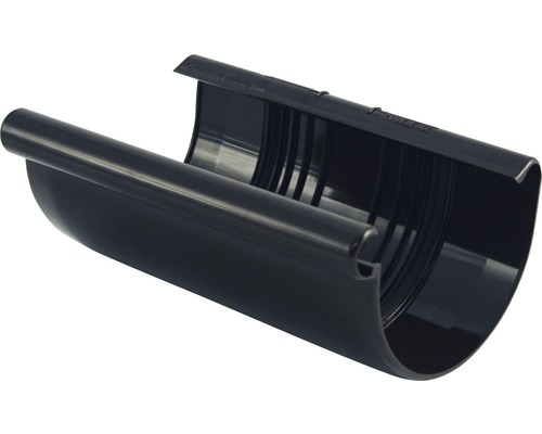 Section de gouttière demi-ronde en plastique