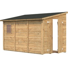 Gartenhaus Palmako Mia 5,2 m² inkl. Fußboden 354 x 178 cm tauchgrundiert braun