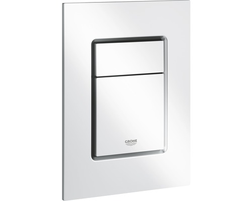 GROHE Betätigungsplatte Skate S Platte chrom matt / Taster chrom matt 37535P00 Grohe Betätigungsplatte für die Toilettenspülung