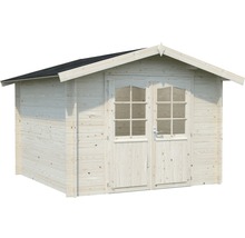 Gartenhaus aus Holz mit Doppeltür und Satteldach