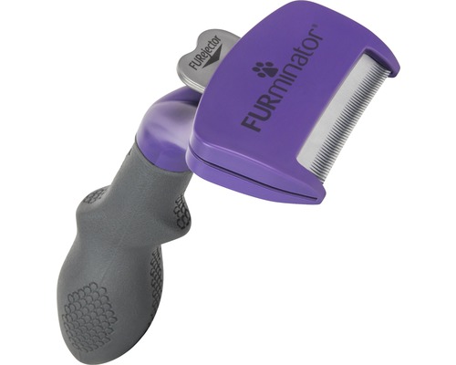 FURminator Fellpflegekamm für Haustiere mit Furauswurfvorrichtung