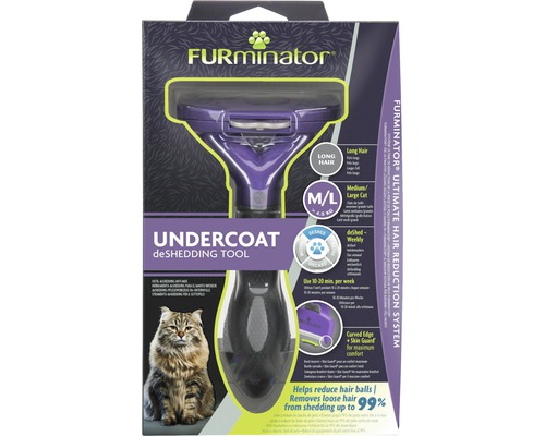 Peigne FURminator chat deShedding M/L poils longs