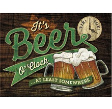 Dekomagnet Beer O'Clock Glasses 6x8 cm