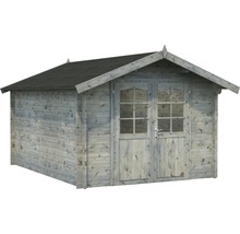 Abri de jardin Palmako Lotta 10,0 m² 331 x 430 cm imprégné par immersion gris