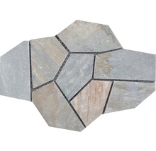 Mosaïque en pierre naturelle de forme irrégulière