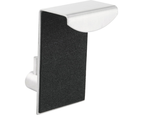 Accroche-porte en métal avec protection en feutre