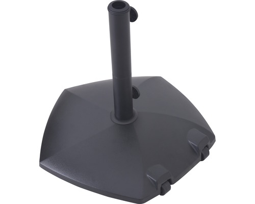 Schirmständer aus Kunststoff mit Rollen