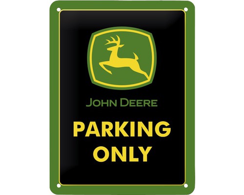Plaque en tôle John D. Parking 15x20 cm-0