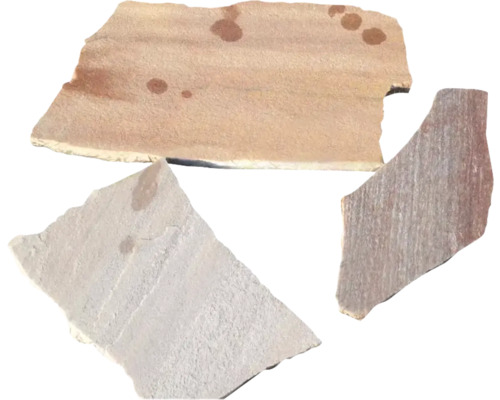 Quarzit Polygonalplatte Rio Dorado rosa 1,2 cm - 2,5 cm stark Drei Natursteinplatten