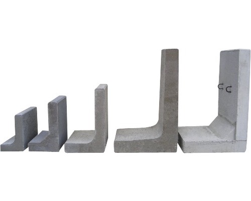 Support d''angle en béton de différentes tailles