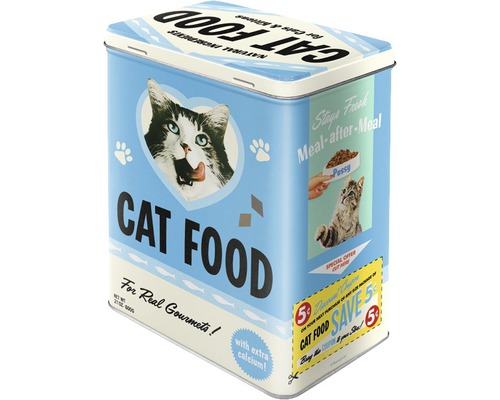 Boîte à provisions L Cat Food Love Mix 3 l 10x14x20 cm-0