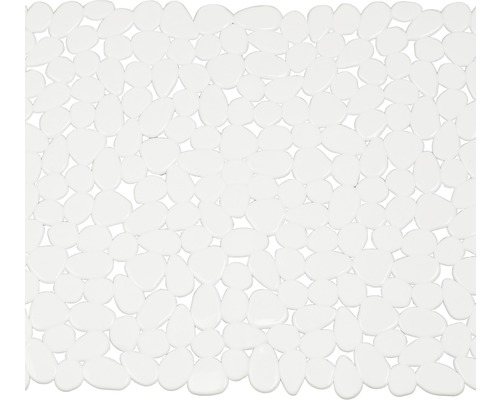 Tapis antidérapant pour douche Spirella Riverstone 54 x 54 cm blanc