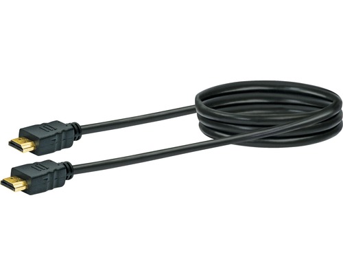 Câble de raccordement High-Speed-HDMI avec Ethernet 2x fiches HDMI 1.3 m noir Schwaiger HDMI0130 053