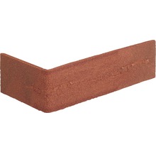 Angle pour pierre de parement Elabrick Cordoba rouge 24 x 7,1 cm-thumb-0