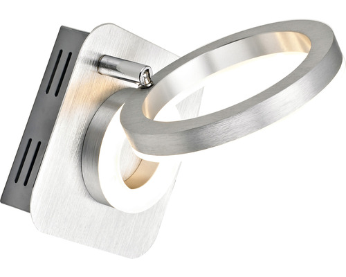 Applique murale avec deux anneaux en métal