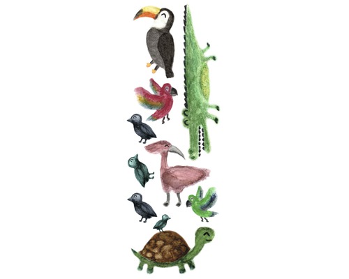 Wandsticker Jungle Animals Wandsticker Jungle Animals