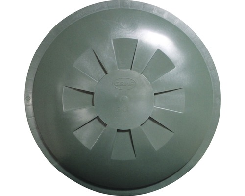 Couvercle pour récupérateur d’eau de pluie GARANTIA rond 310 l, diamètre extérieur 80 cm vert