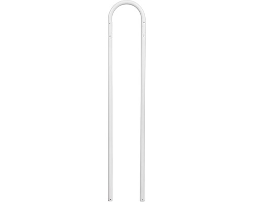 Pied MEFA 22 acier revêtu par poudre lxhxp 390/1210/50 mm blanc signalisation RAL 9016 brillant