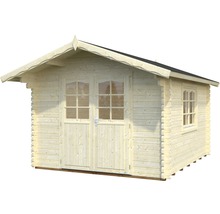 Gartenhaus Palmako Sally 10,2 m² inkl. Fußboden und Vordach 362 x 440 cm natur