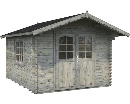 Gartenhaus aus Holz mit Fenster und Doppeltür