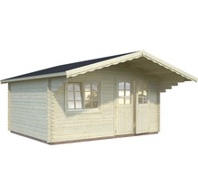 Abri de jardin Palmako Sally 15,5 m² y compris plancher et auvent 515 x 530 cm naturel