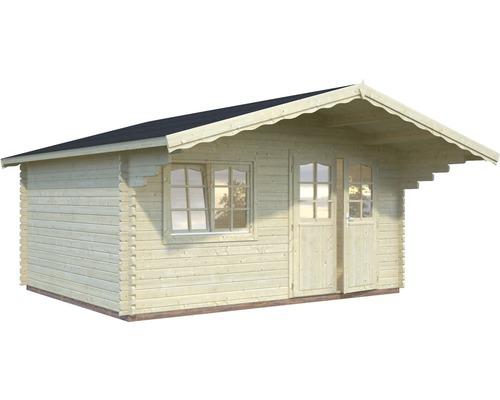 Gartenhaus aus Holz mit Fenster und Tür