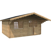 Holzgartenhaus mit Fenster und Doppeltür
