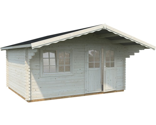 Holzgartenhaus mit Fenster und Doppeltür