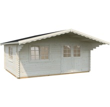 Holzgartenhaus mit Fenster und Doppeltür