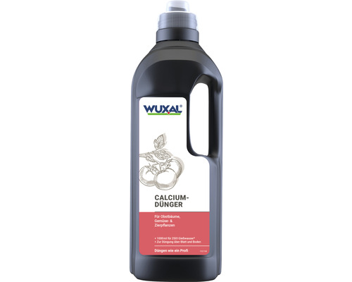 Engrais au calcium Hauert Wuxal engrais foliaire 1 L Bouteille d''engrais calcique Wuxal pour arbres fruitiers, légumes et plantes ornementales