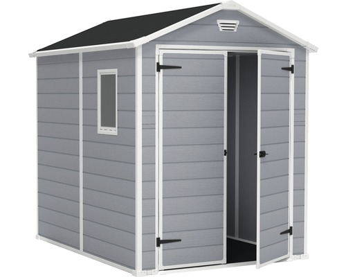 Abri de jardin avec double porte et fenêtre