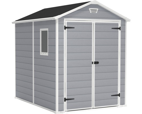 Abri de jardin avec fenêtre et double porte pour ranger les outils de jardin