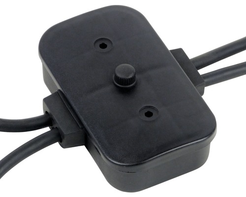 Verteilerbox mit Drehknopf und Kabelanschlüssen