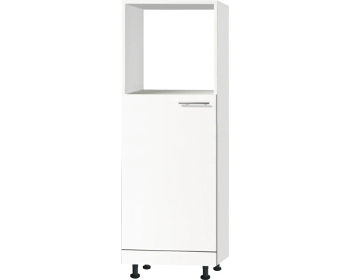 Caisson pour four/réfrigérateur encastrable de 88 Optifit Bengt932 60 x 58,4 x 176,6 cm façade blanc mat corps blanc butée réversible