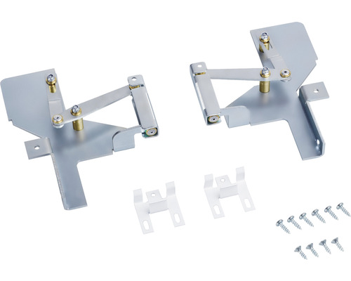 Jeu de ferrures pour meubles avec vis et supports de montage