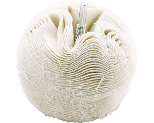 Polieraufsatz aus Stoff mit Metallschaft