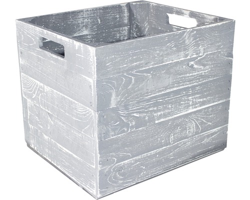 Holzkiste mit Griffen für die Aufbewahrung