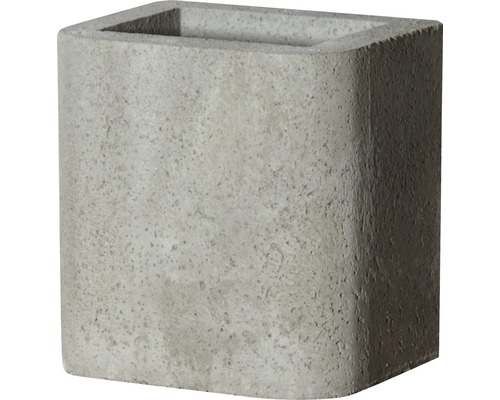 Rallonge de cheminée Buschbeck pour barbecue cheminée de jardin 26 x 32 x 34 cm béton gris Pot de fleurs en béton
