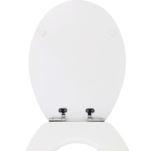 Abattant WC form & style Color Edge gris clair mat avec abaissement automatique-thumb-7