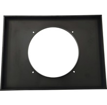 Plaque d''adaptation noire avec ouverture circulaire pour montage de ventilateur