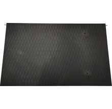 Tapis en caoutchouc noir avec motif losanges