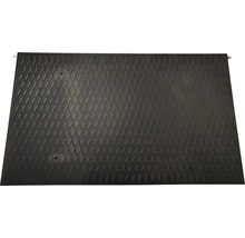 Tapis en caoutchouc noir avec motif losanges