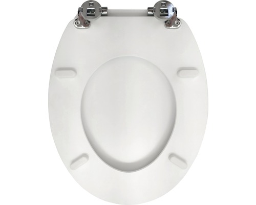 Toilettensitz mit Metallscharnieren