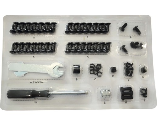 Ersatzteil Tenneker® Carbon 4B Schrauben und Werkzeug Pack CS59