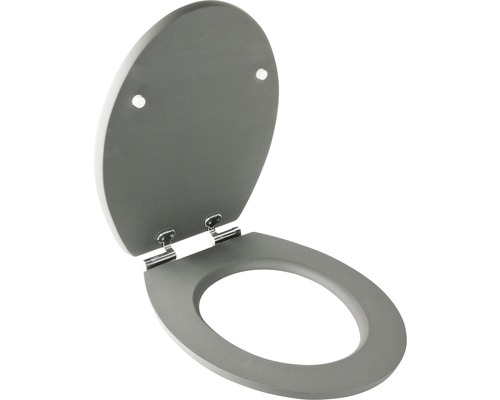 WC-Sitz Soft Touch grau mit Absenkautomatik